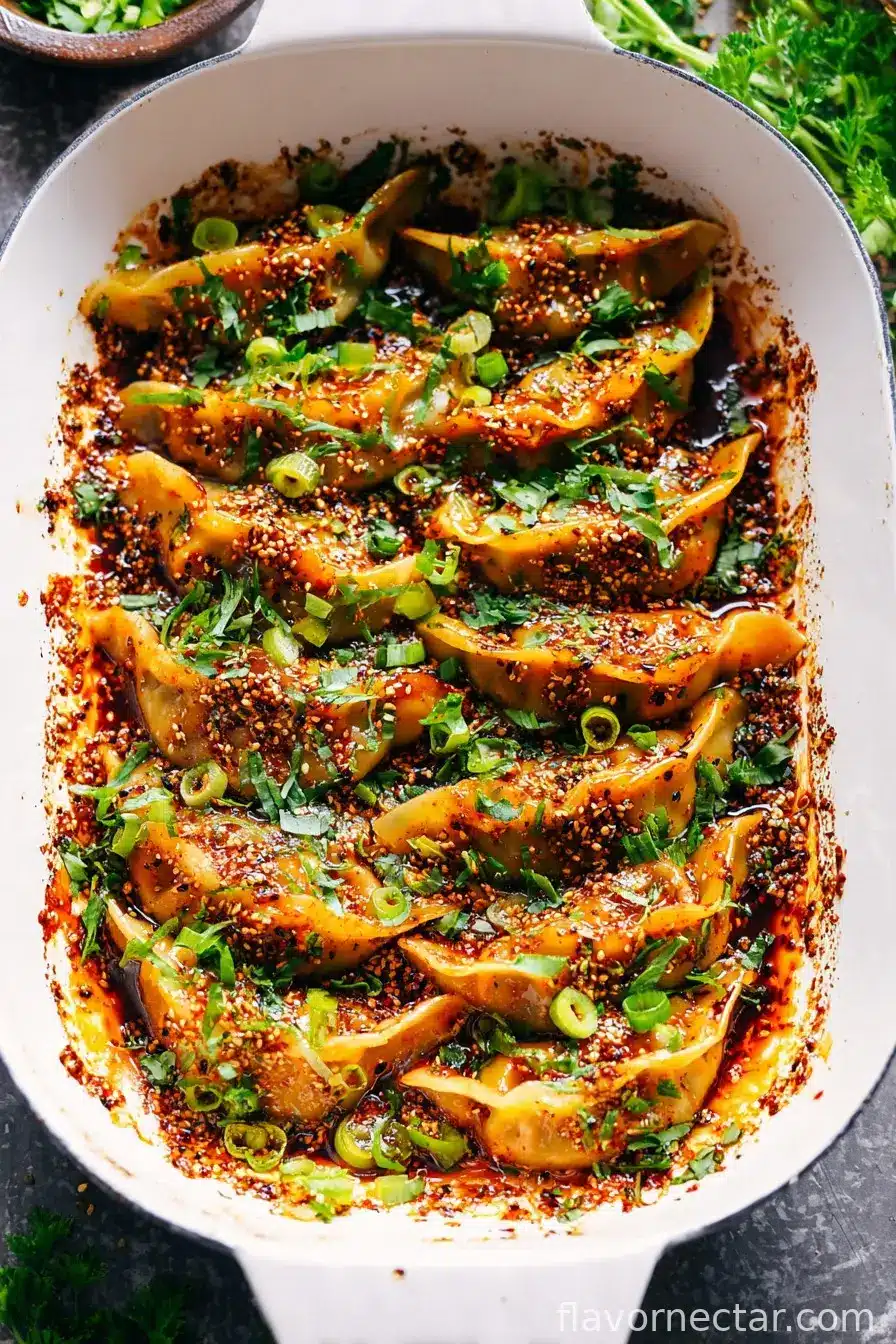 One Pan Dumpling Dinner