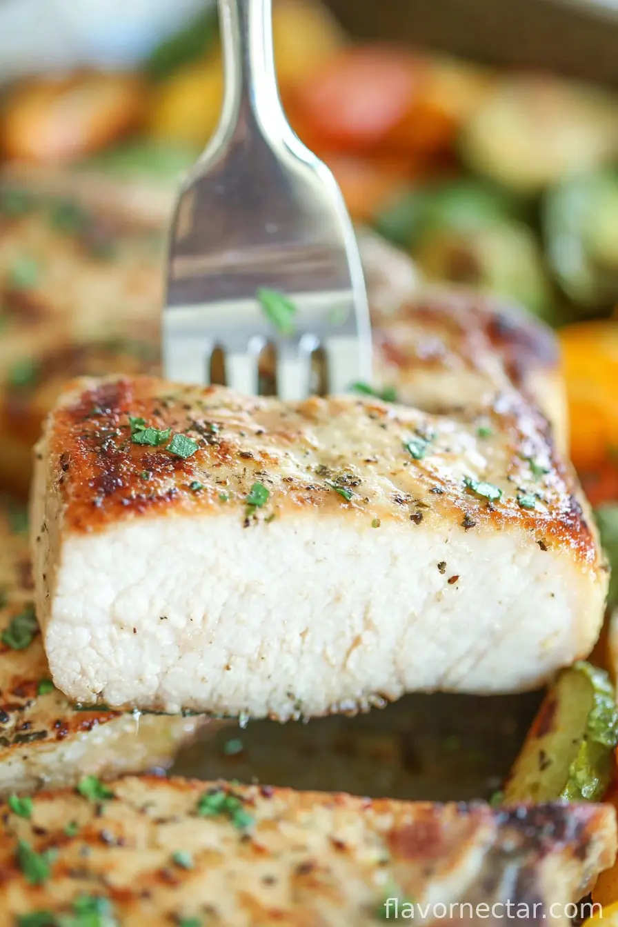 One Pan Ranch Pork Chops and Veggies