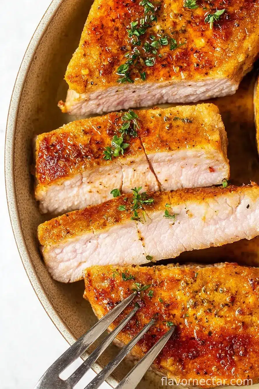 Oven Baked Boneless Pork Chops