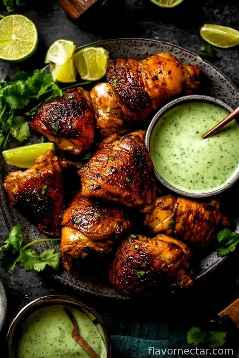 Peruvian Chicken with Green Sauce (Aji Verde)