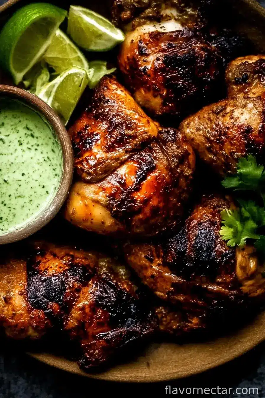 Peruvian Chicken with Green Sauce (Aji Verde)