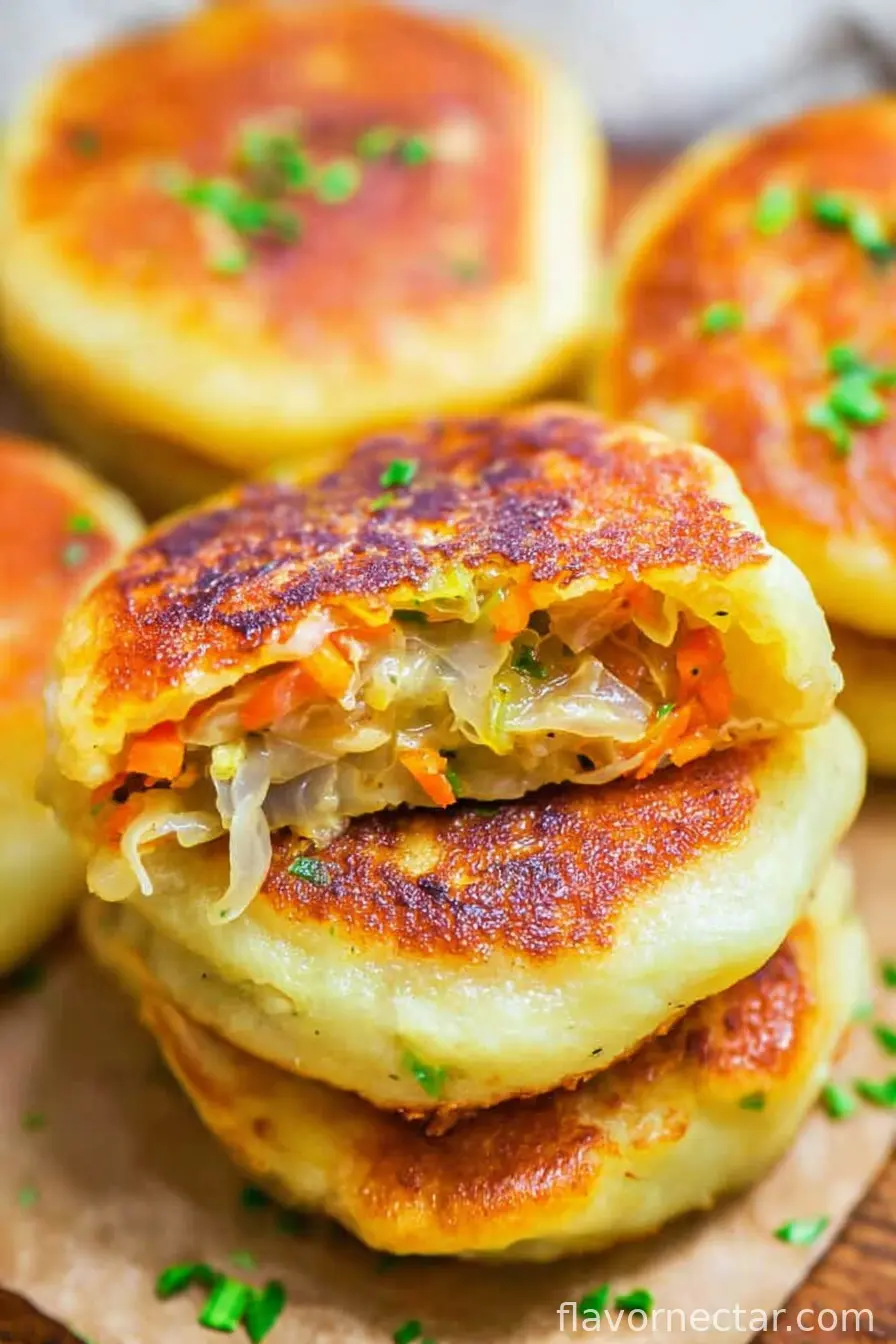 Potato Cakes with Cabbage Filling