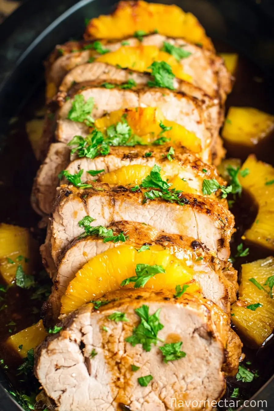 Slow Cooker Pineapple Pork Loin