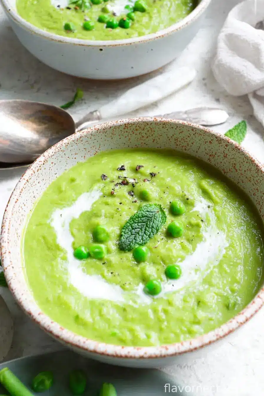 Spring Pea Soup With Mint