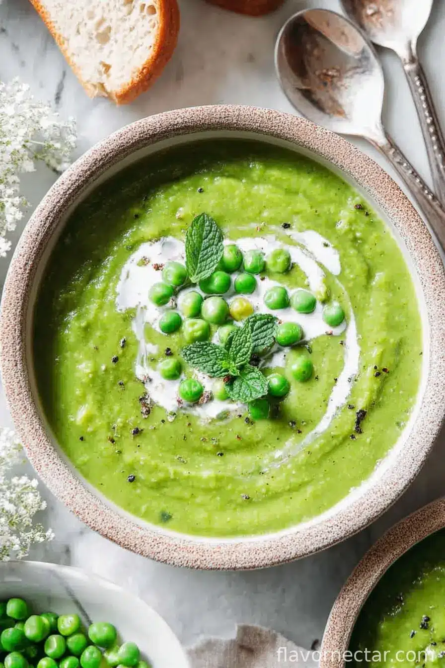 Spring Pea Soup With Mint