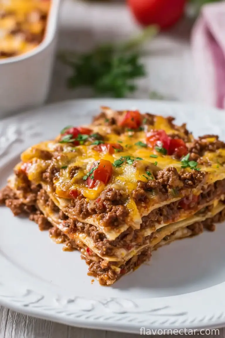 Taco Casserole With Tortillas