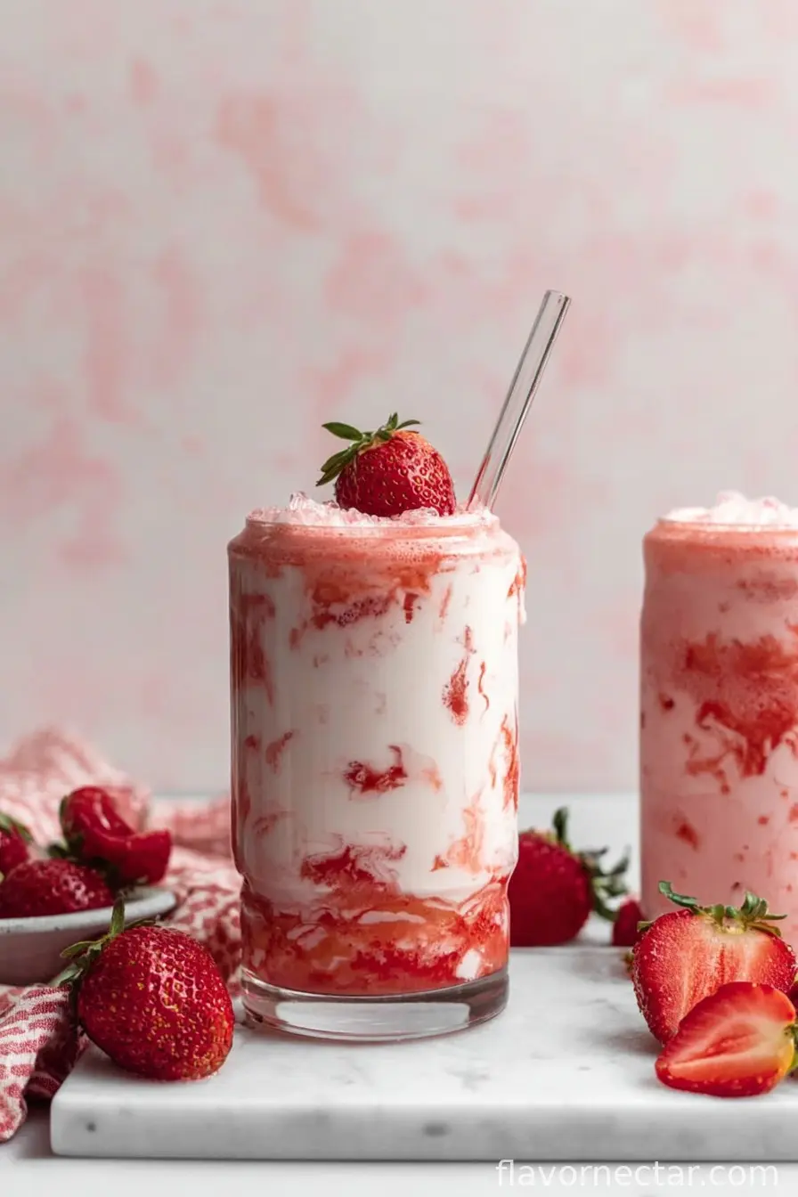 Vegan Korean Strawberry Milk