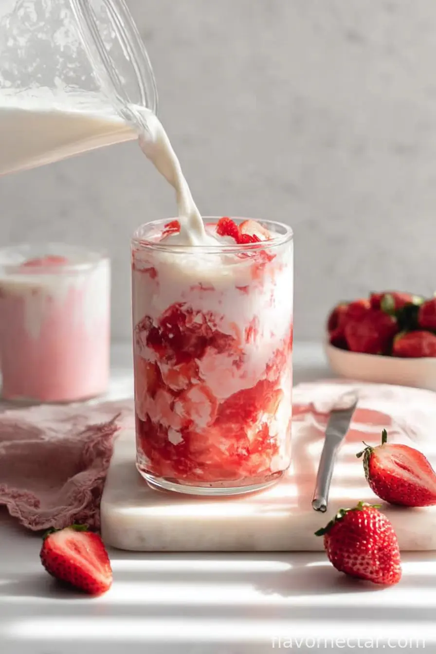Vegan Korean Strawberry Milk