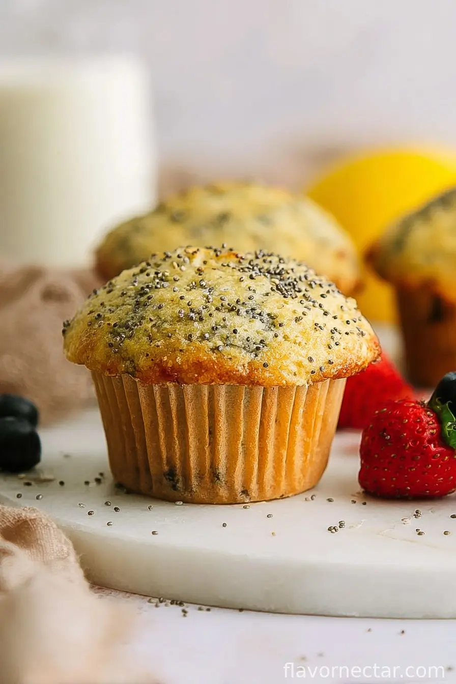 Almond Flour Lemon Poppy Seed Muffins