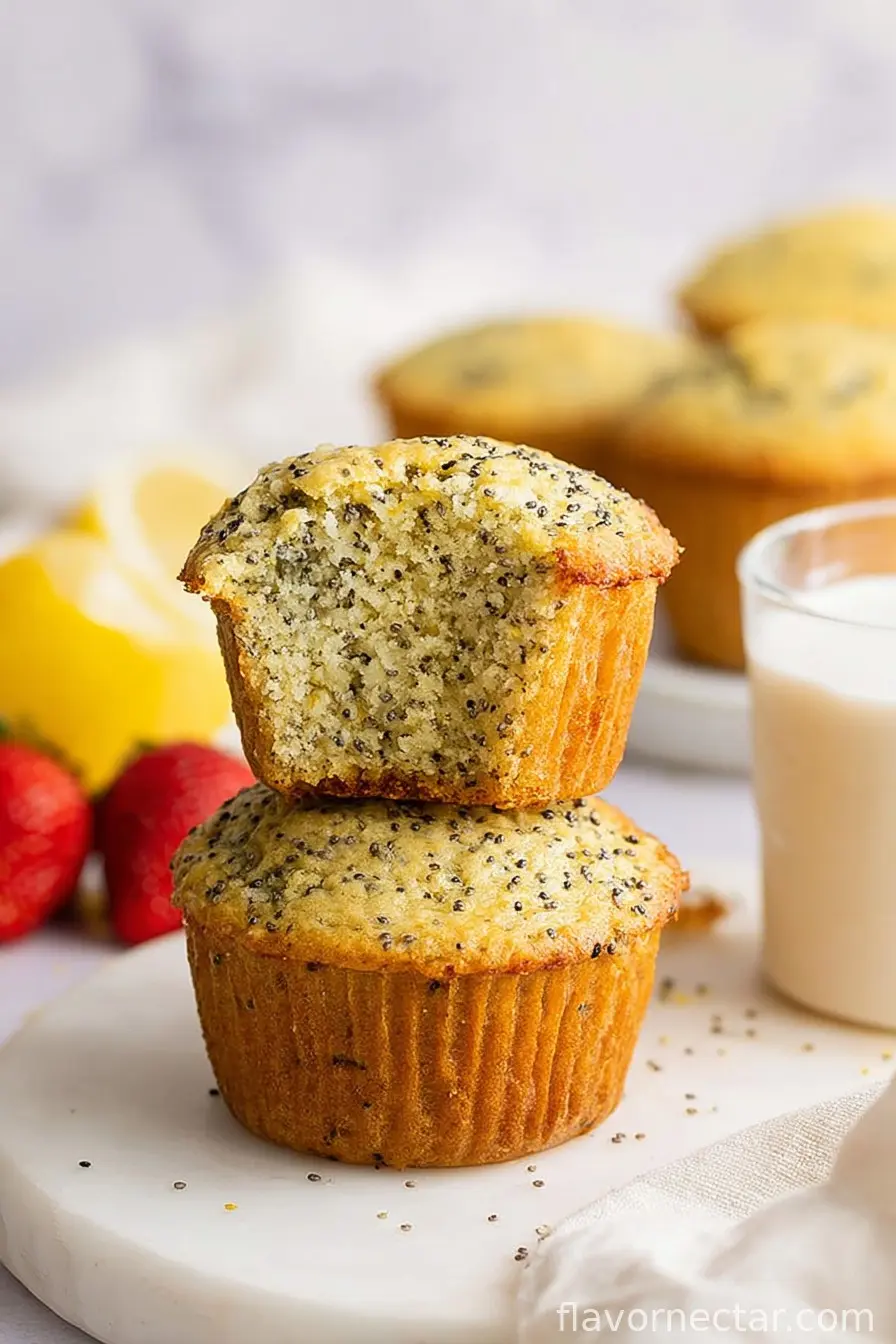 Almond Flour Lemon Poppy Seed Muffins