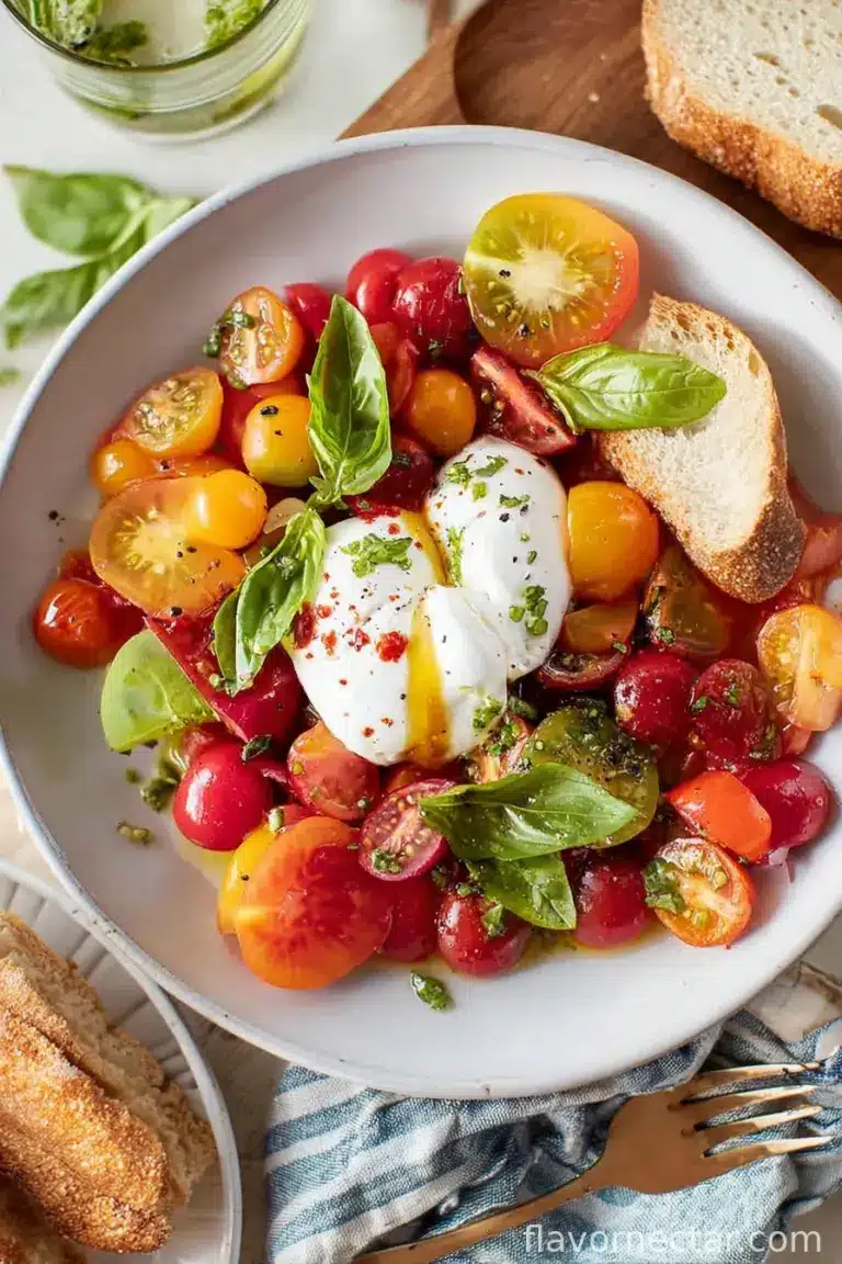 Burrata with Heirloom Tomatoes