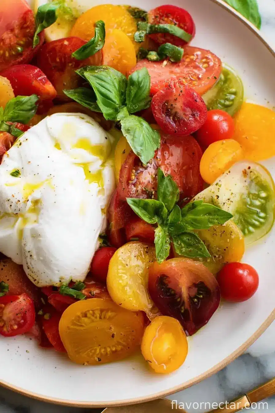 Burrata with Heirloom Tomatoes