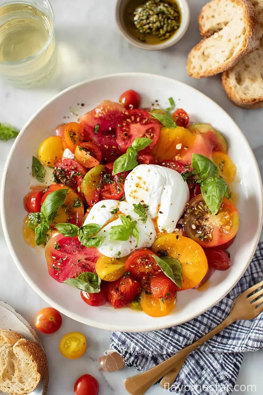 Burrata with Heirloom Tomatoes