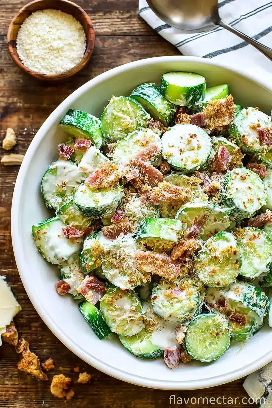 Cucumber Caesar Salad