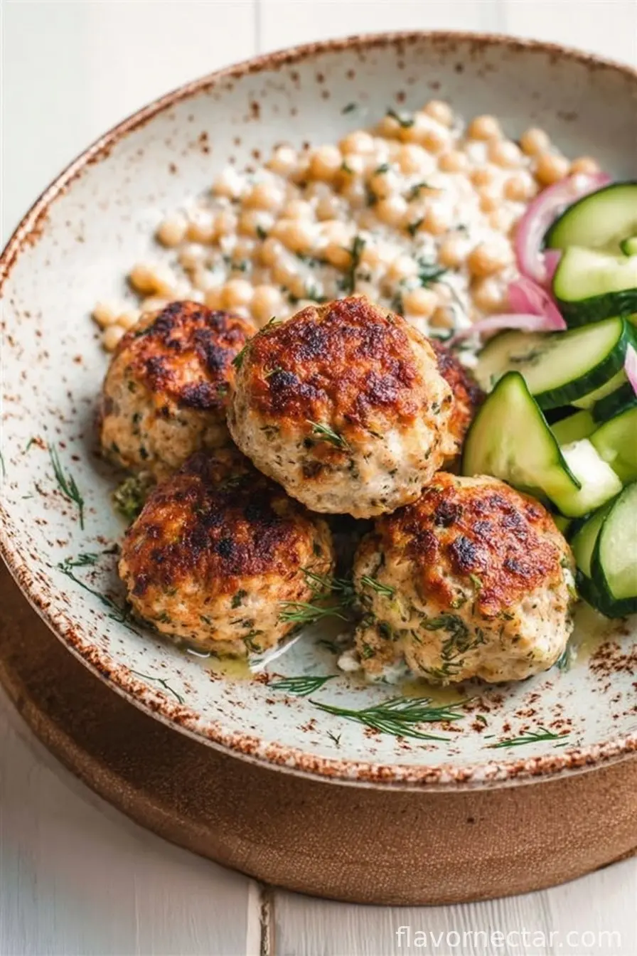 Herby Greek Chicken Meatballs