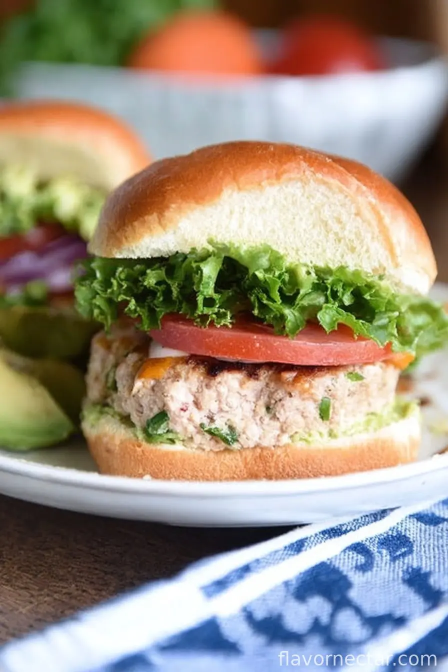 Jalapeño Cheddar Turkey Burgers