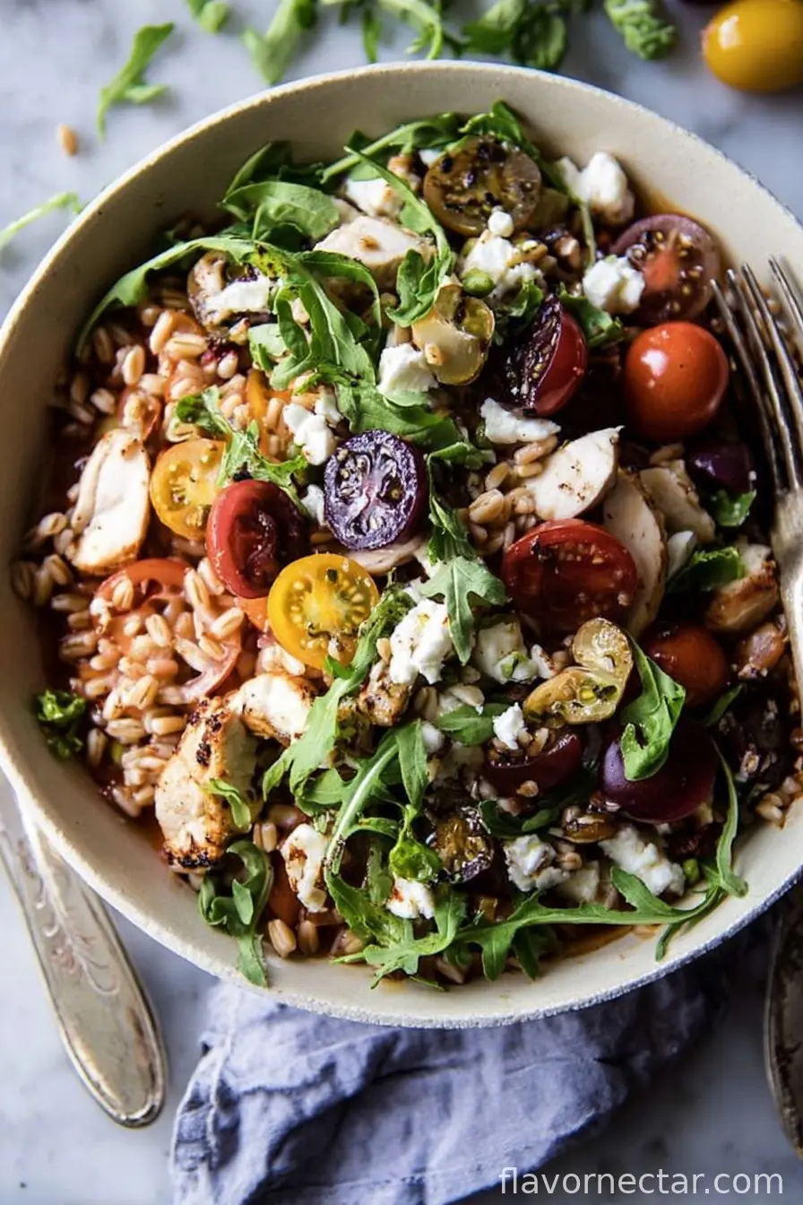 Mediterranean Chicken and Farro Salad