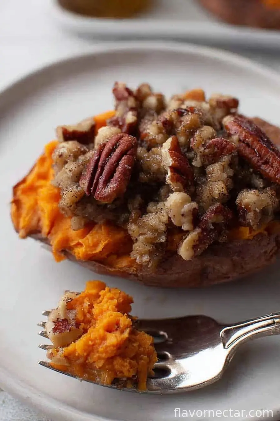 Pecan pie twice baked sweet potatoes