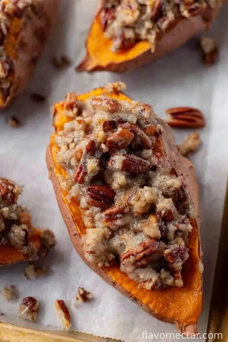 Pecan pie twice baked sweet potatoes