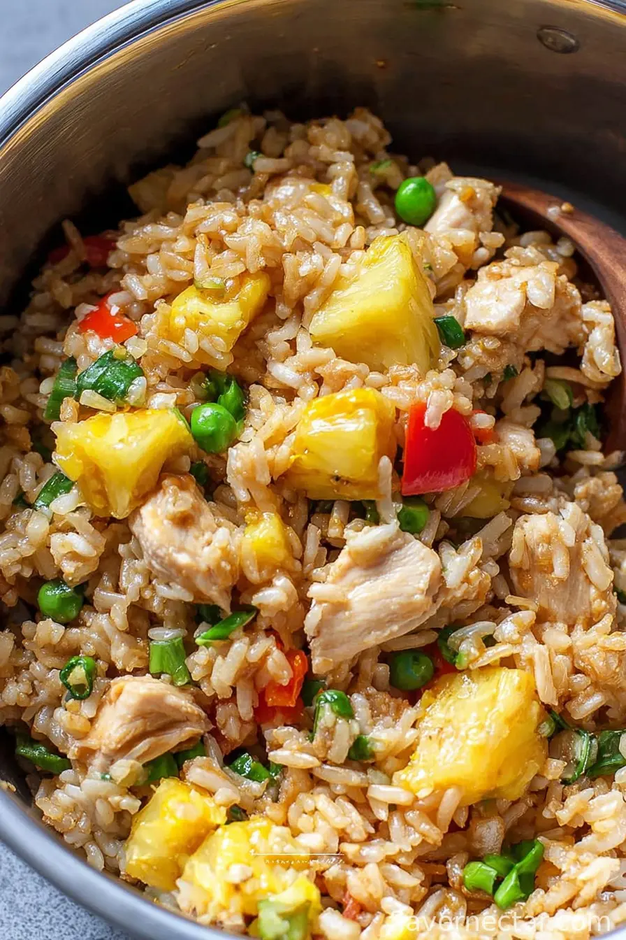 Pineapple Fried Rice with Chicken