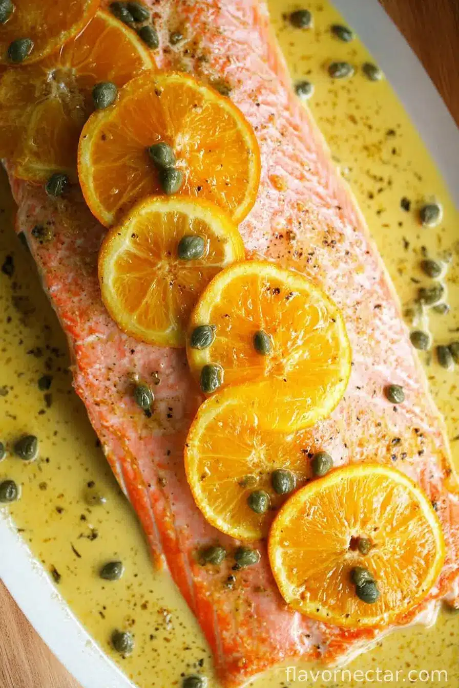 Slow Roasted Salmon with Citrus and Capers
