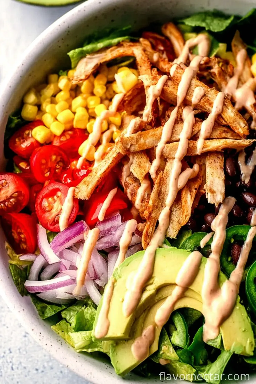 Spicy Southwest Salad (with Spicy Ranch Dressing)