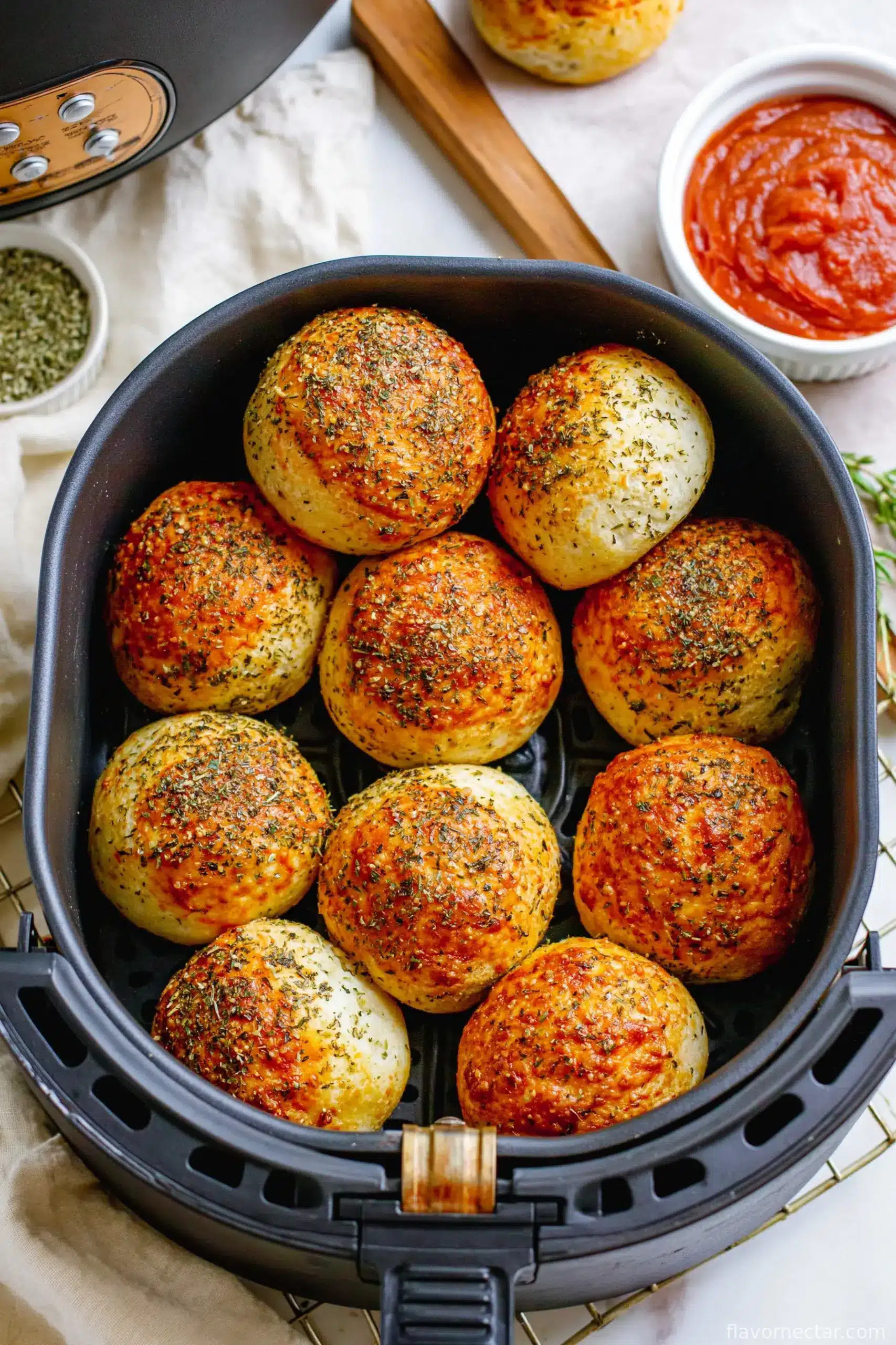 Air Fryer Pizza Bombs