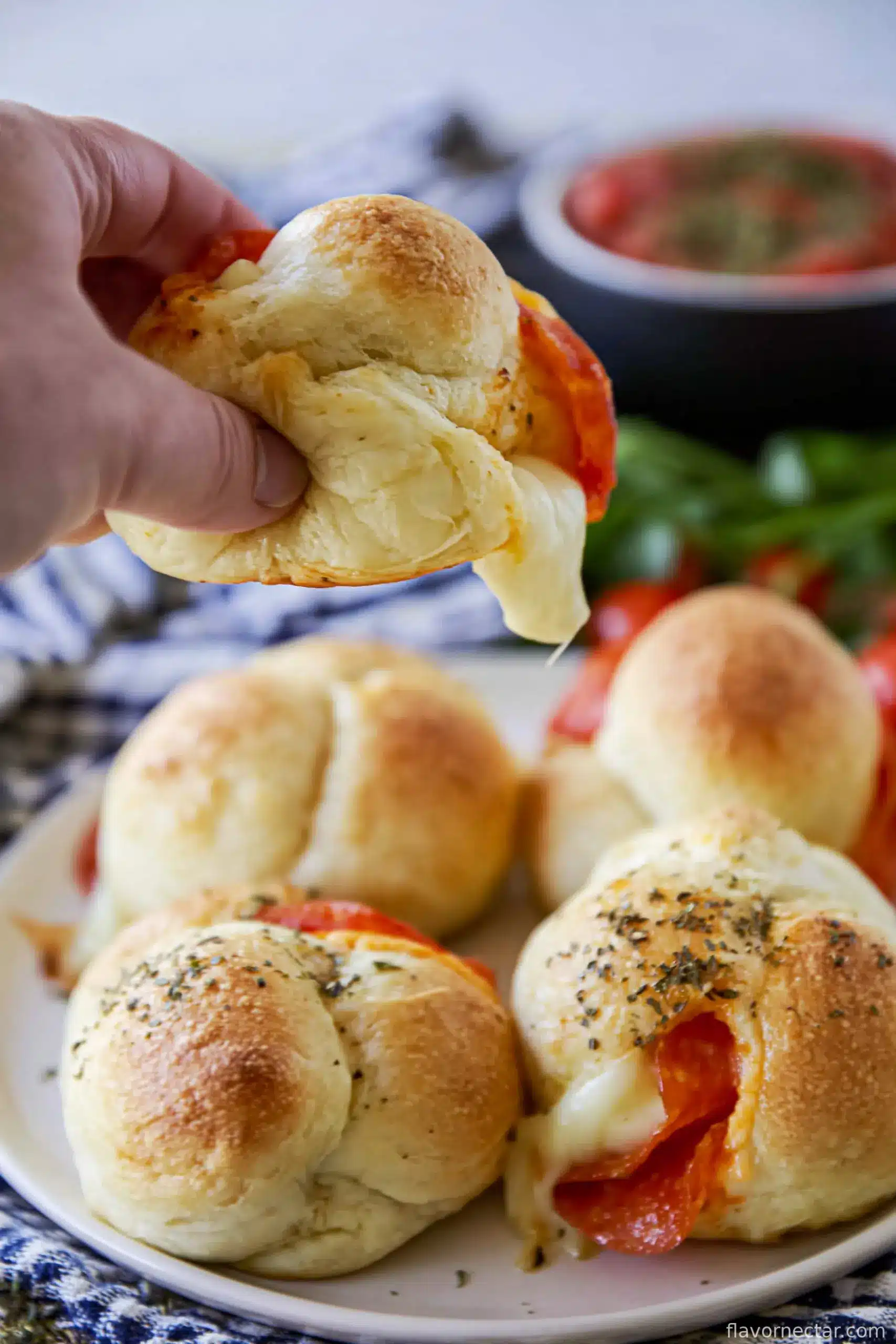 Air Fryer Pizza Bombs