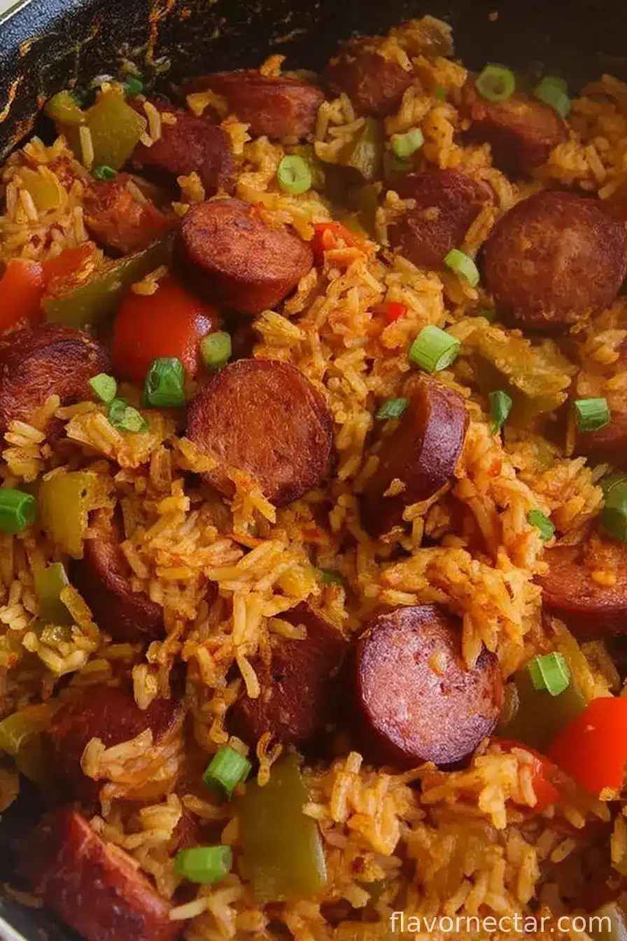Cajun Sausage and Rice Skillet (Quick, Flavorful & Easy)