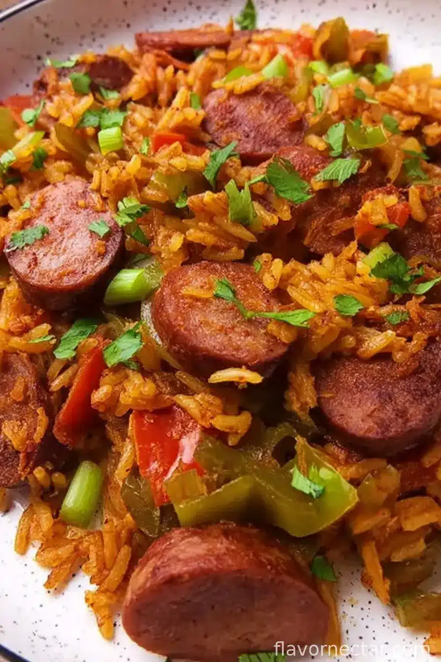 Cajun Sausage and Rice Skillet (Quick, Flavorful & Easy)