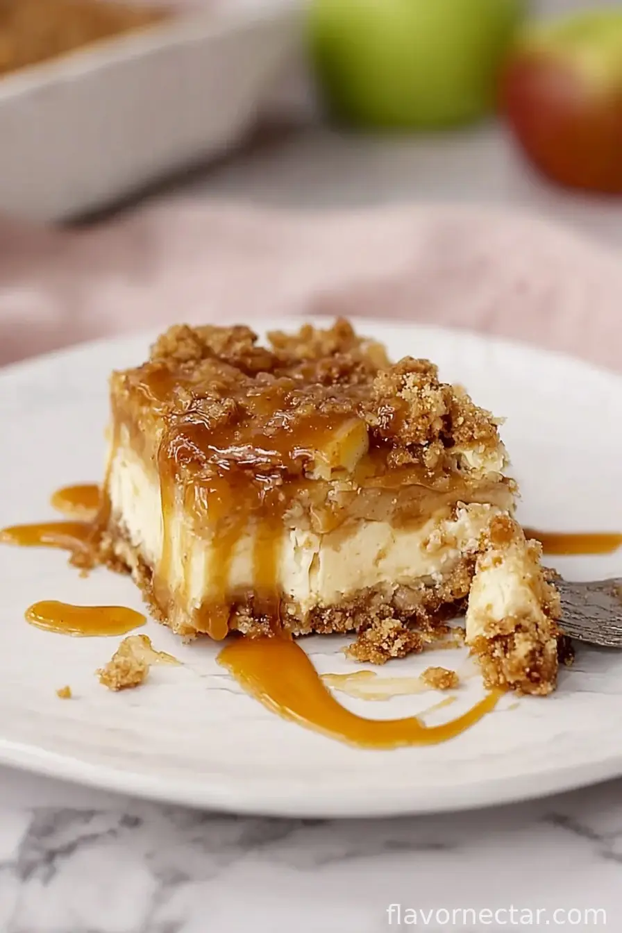 Caramel Apple Cheesecake Bars
