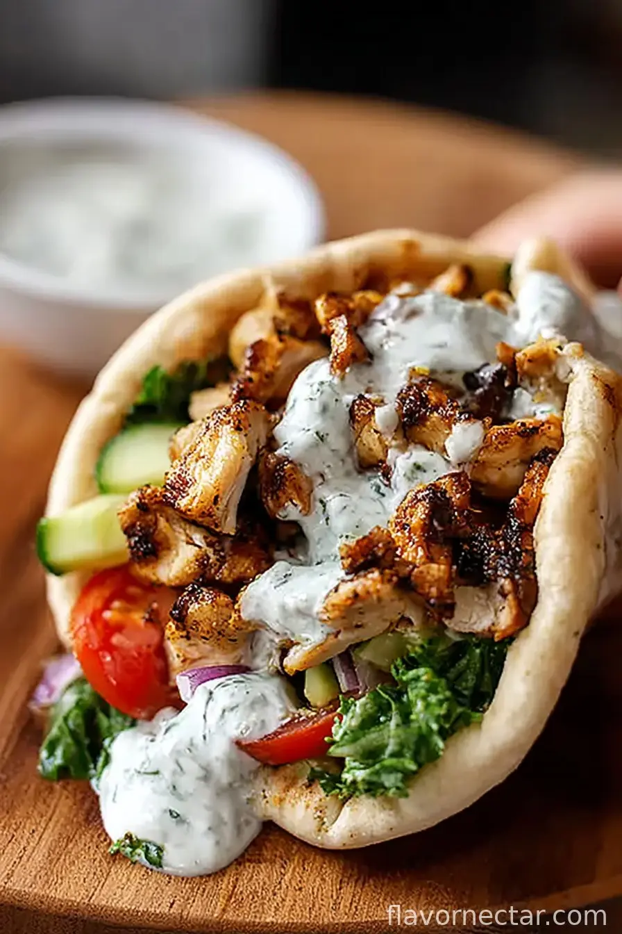 Chicken Shawarma with Garlic Sauce Recipe (Easy & Delicious)