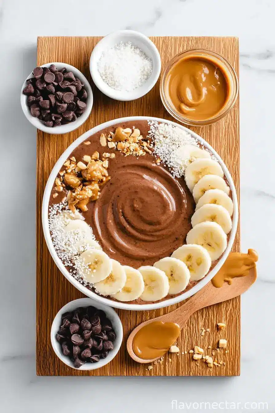 Chocolate Peanut Butter Smoothie Bowl