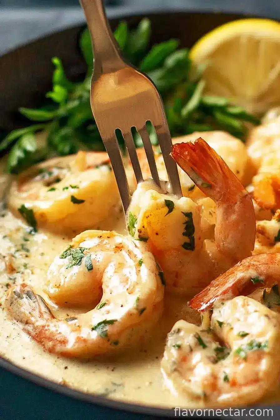 Creamy Garlic Shrimp (15 mins)