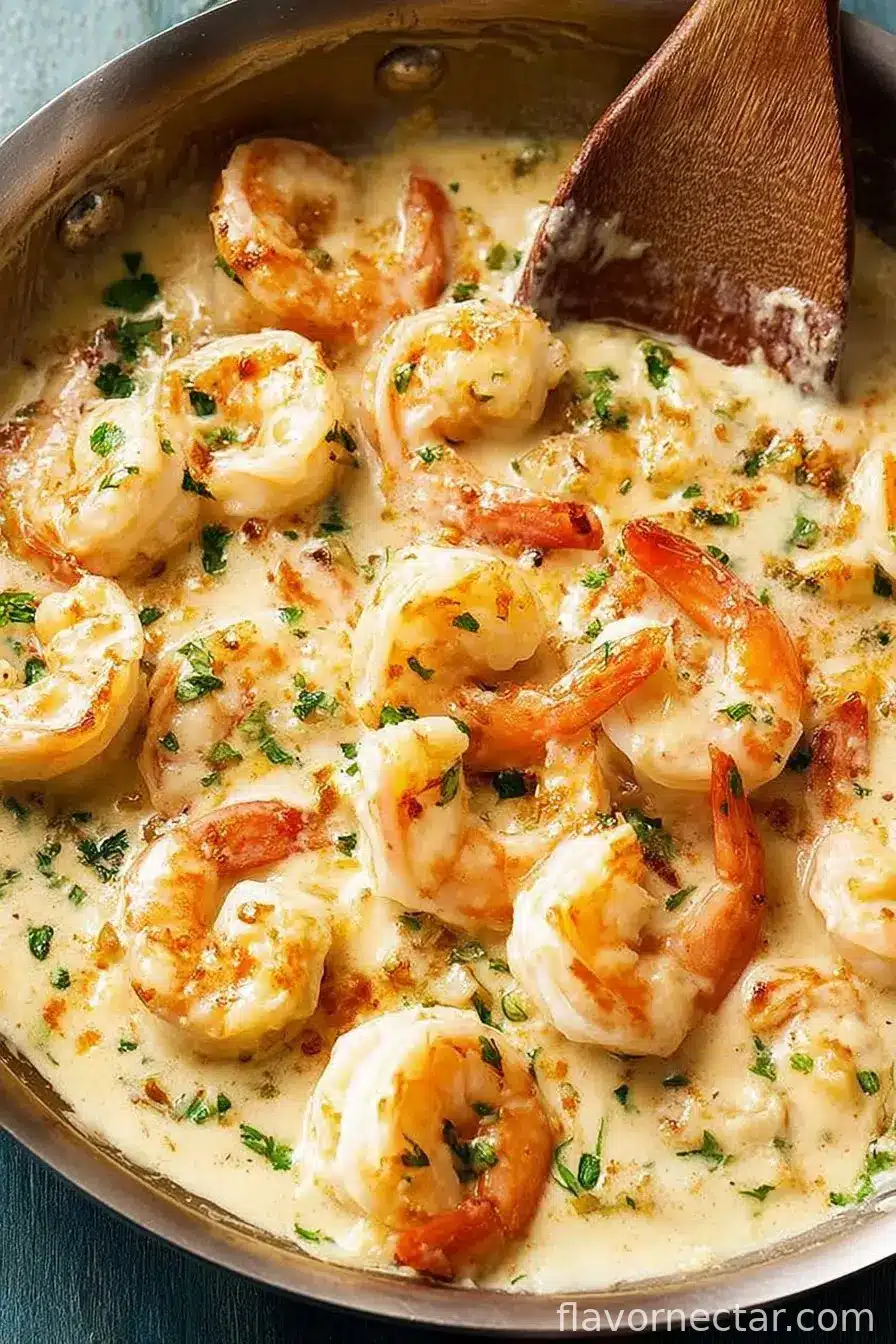 Creamy Garlic Shrimp (15 mins)