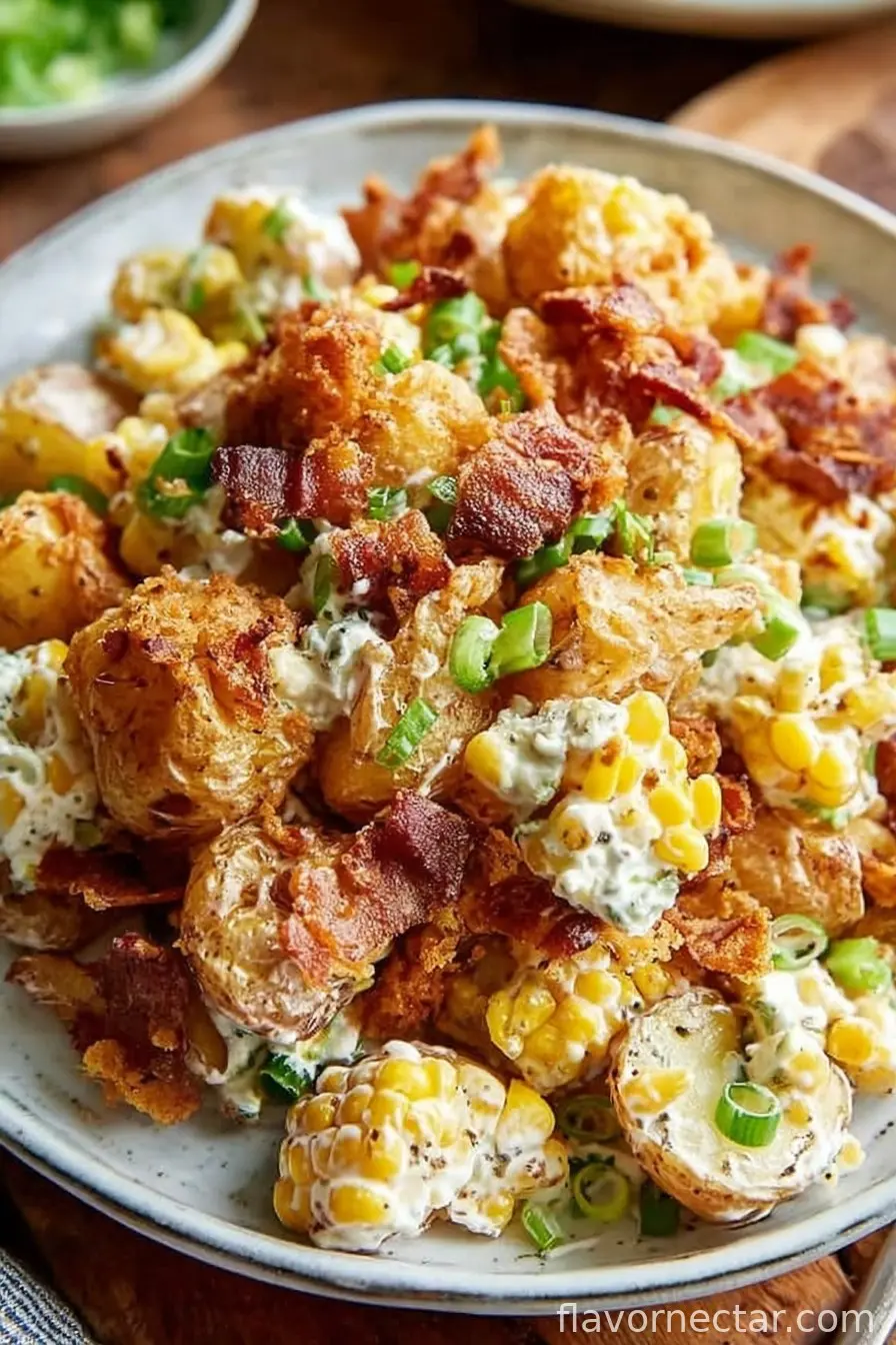 Crispy Smashed Potato Salad