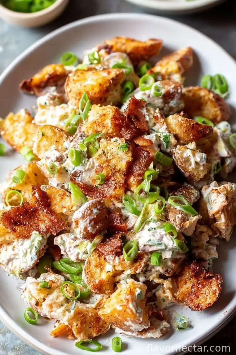 Crispy Smashed Potato Salad