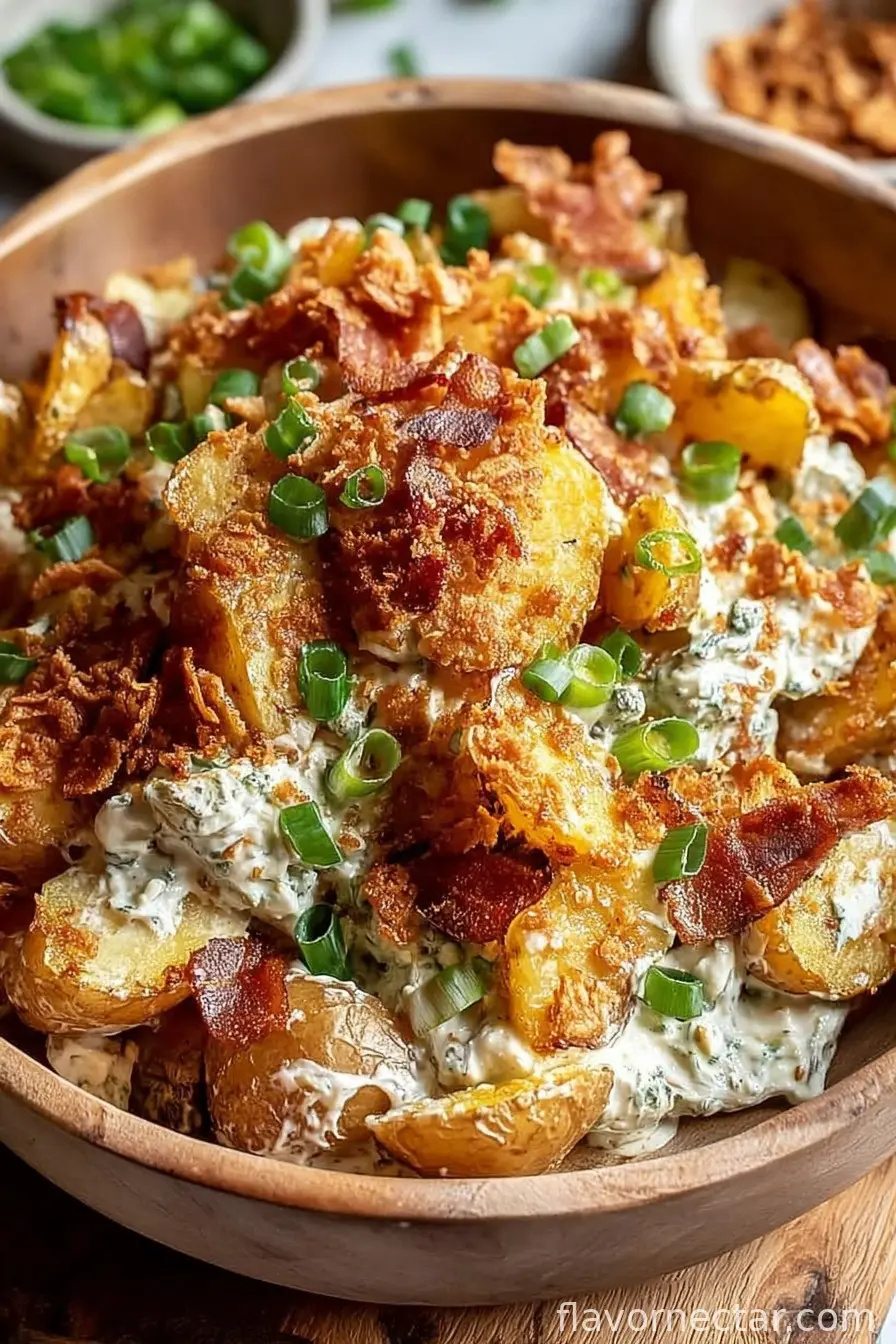 Crispy Smashed Potato Salad