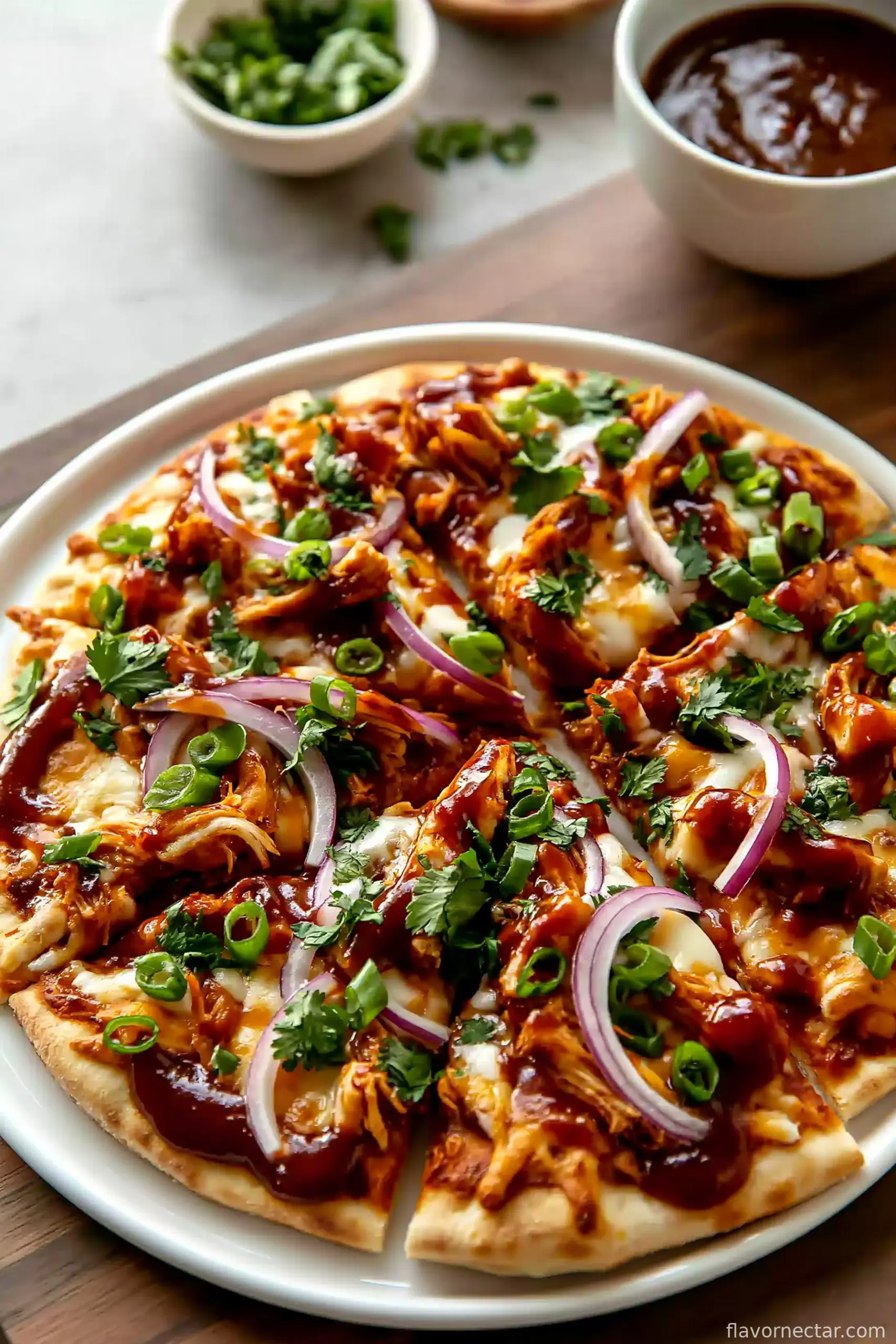 Easy BBQ Chicken Flatbread Recipe
