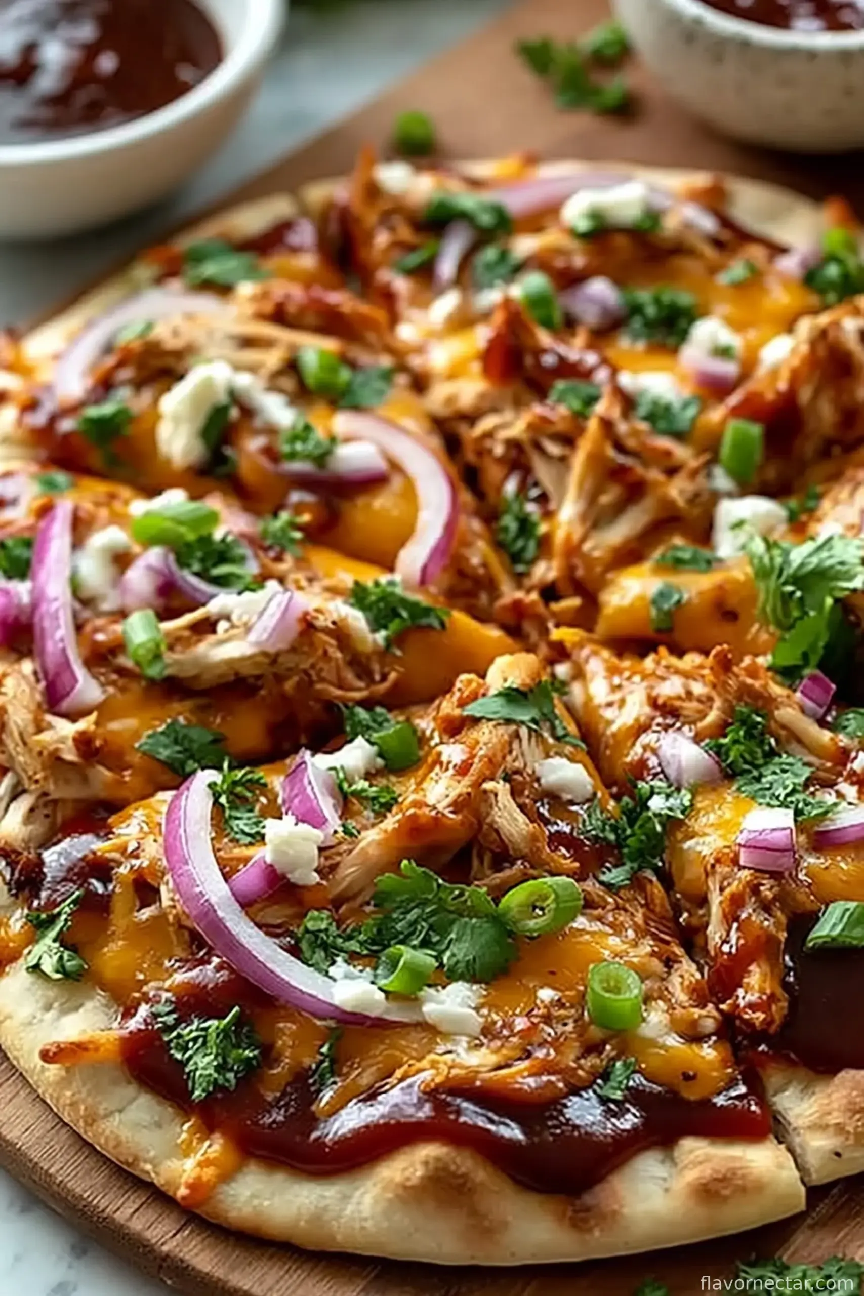 Easy BBQ Chicken Flatbread Recipe