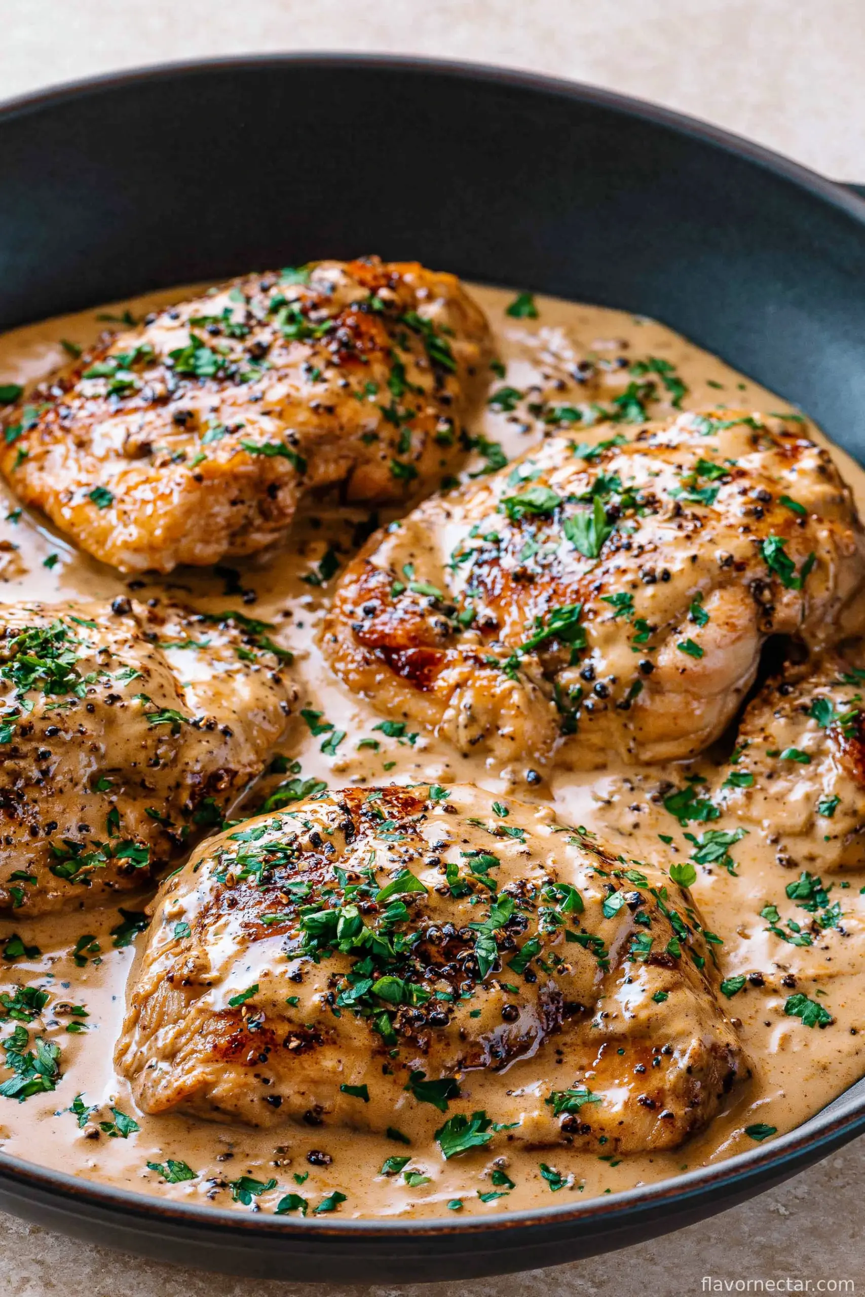 Easy Chicken au Poivre