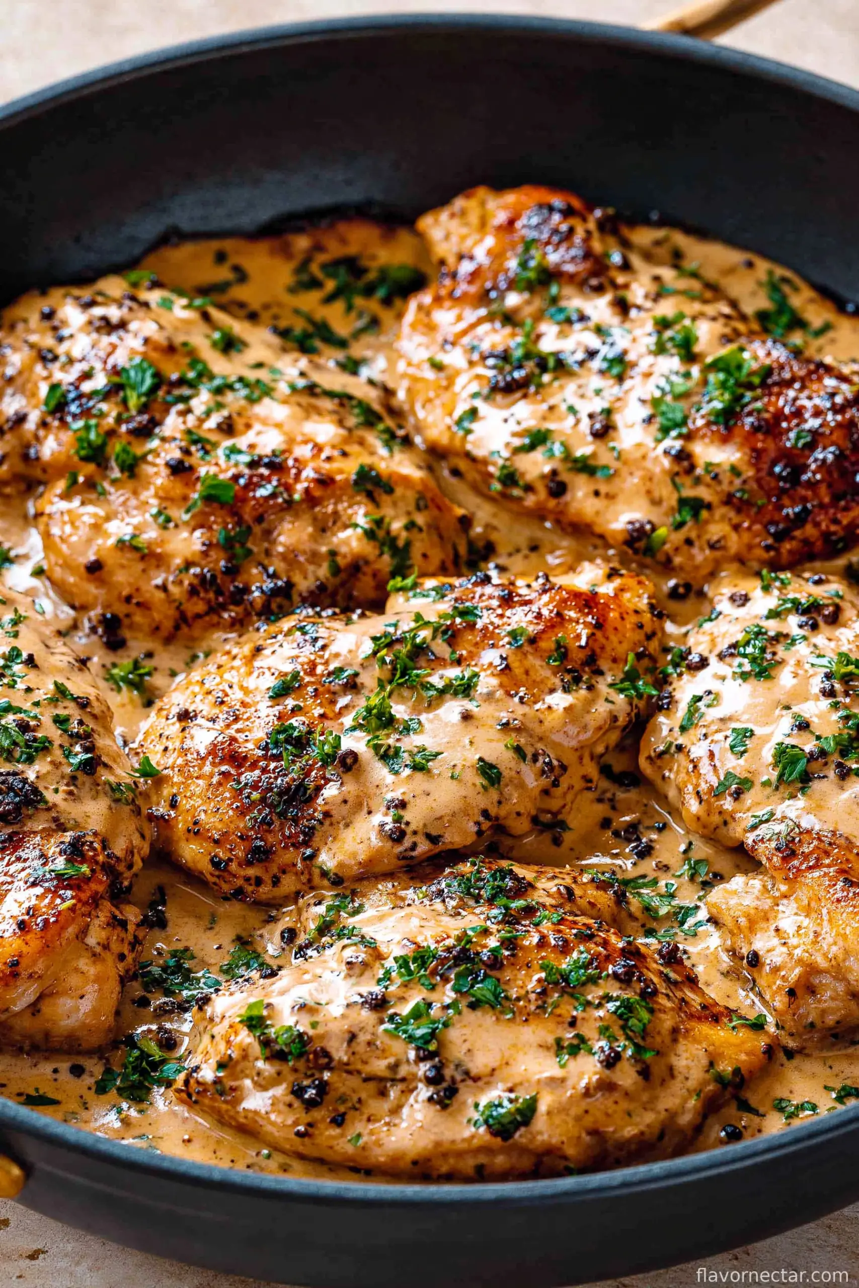 Easy Chicken au Poivre