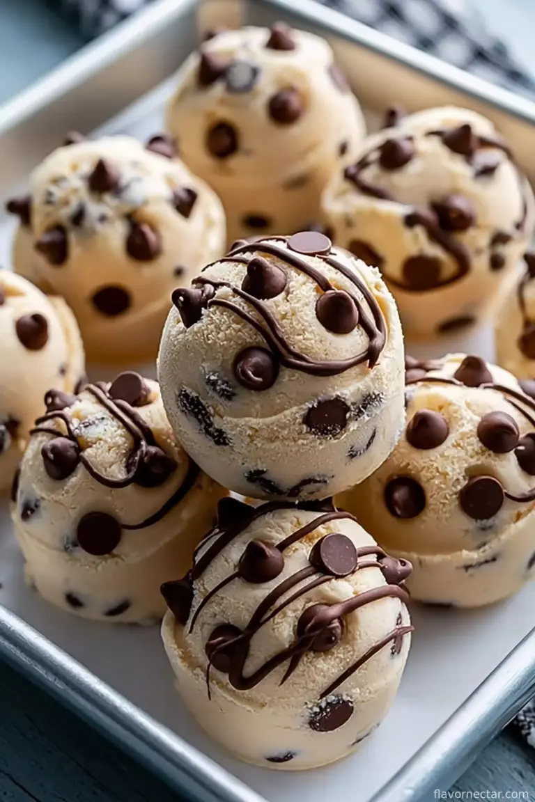 Frozen Greek Yogurt Peanut Butter Bites With Chocolate Chips
