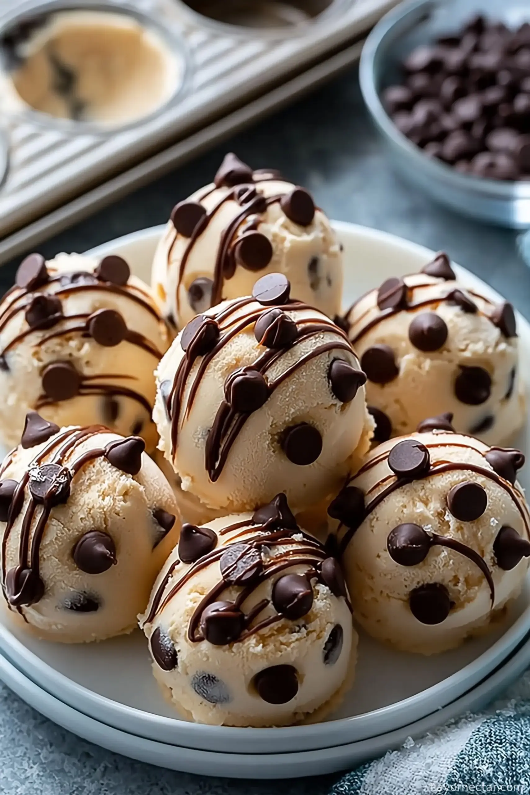 Frozen Greek Yogurt Peanut Butter Bites With Chocolate Chips
