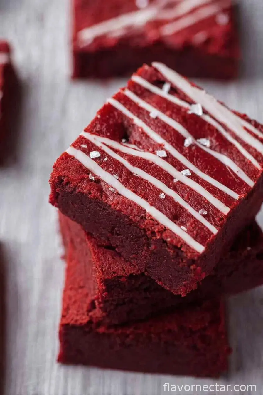 Fudgy Red Velvet Brownies Recipe