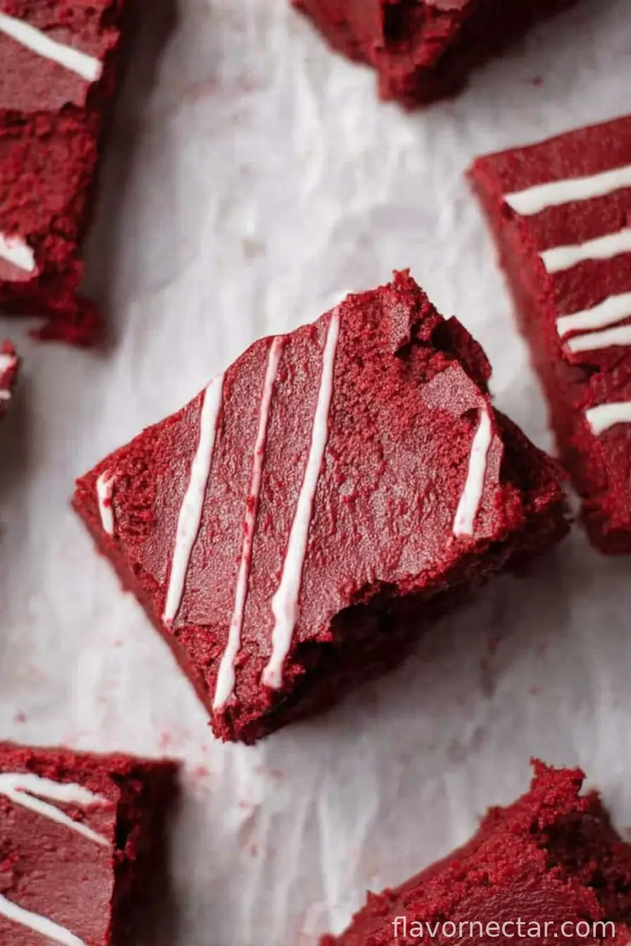 Fudgy Red Velvet Brownies Recipe