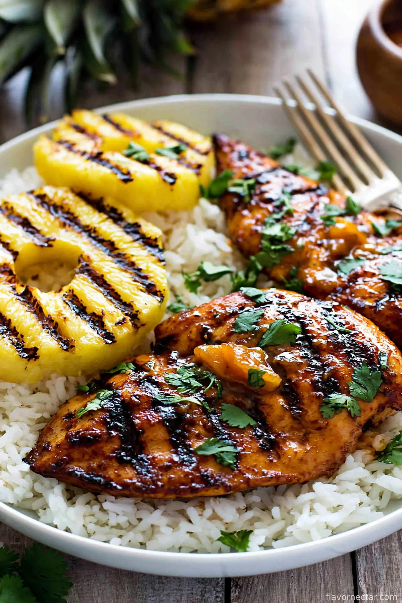 Hawaiian Chicken with Coconut Rice