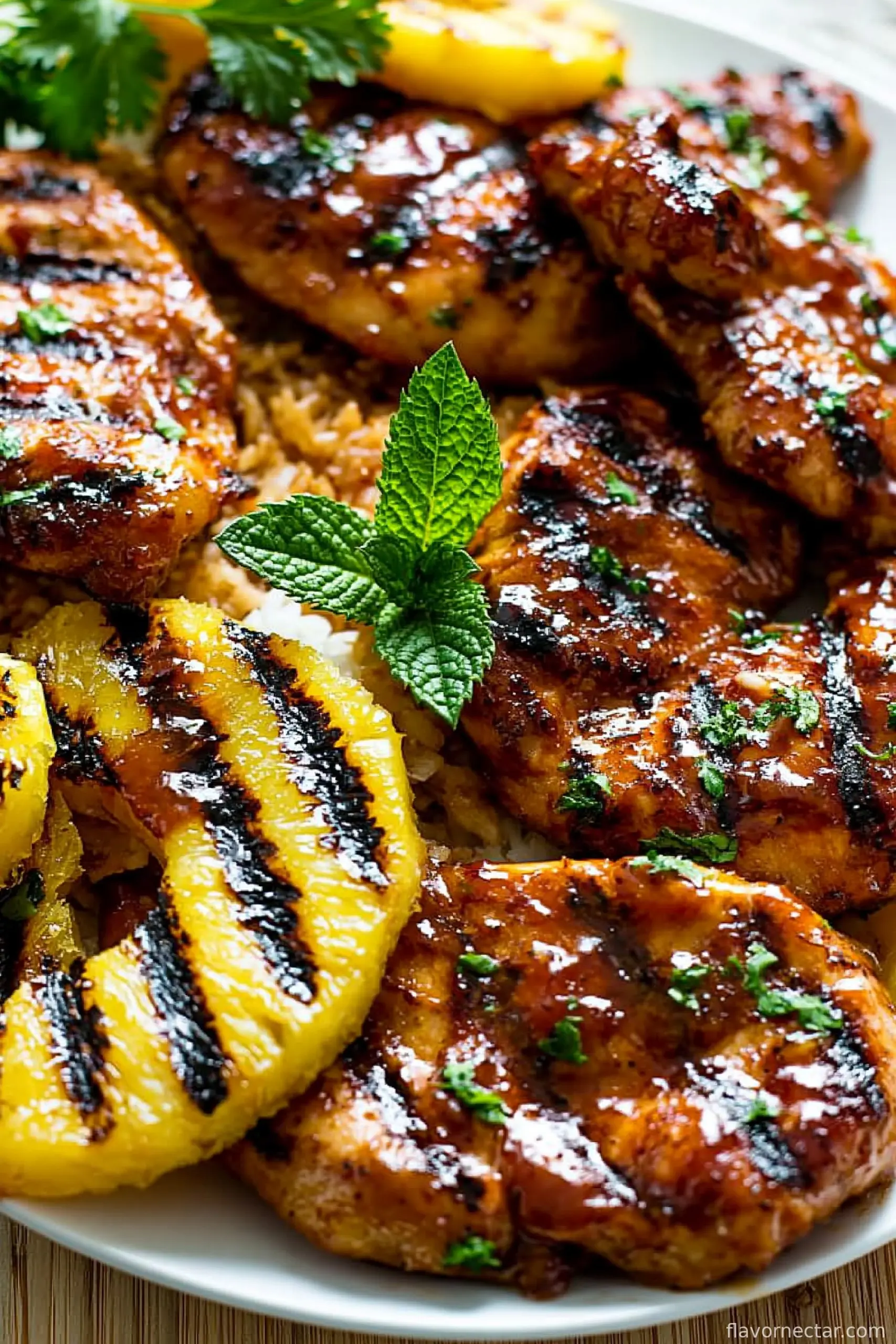 Hawaiian Chicken with Coconut Rice