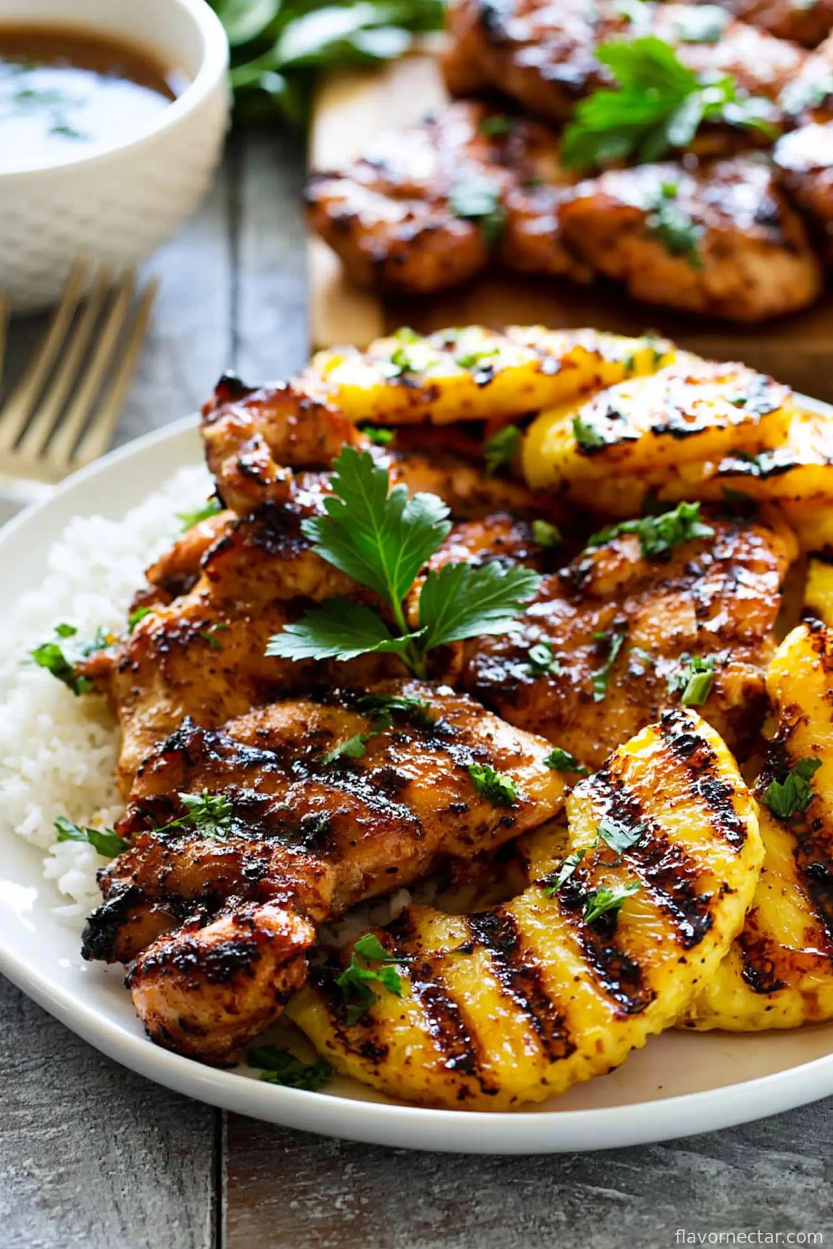 Hawaiian Chicken with Coconut Rice