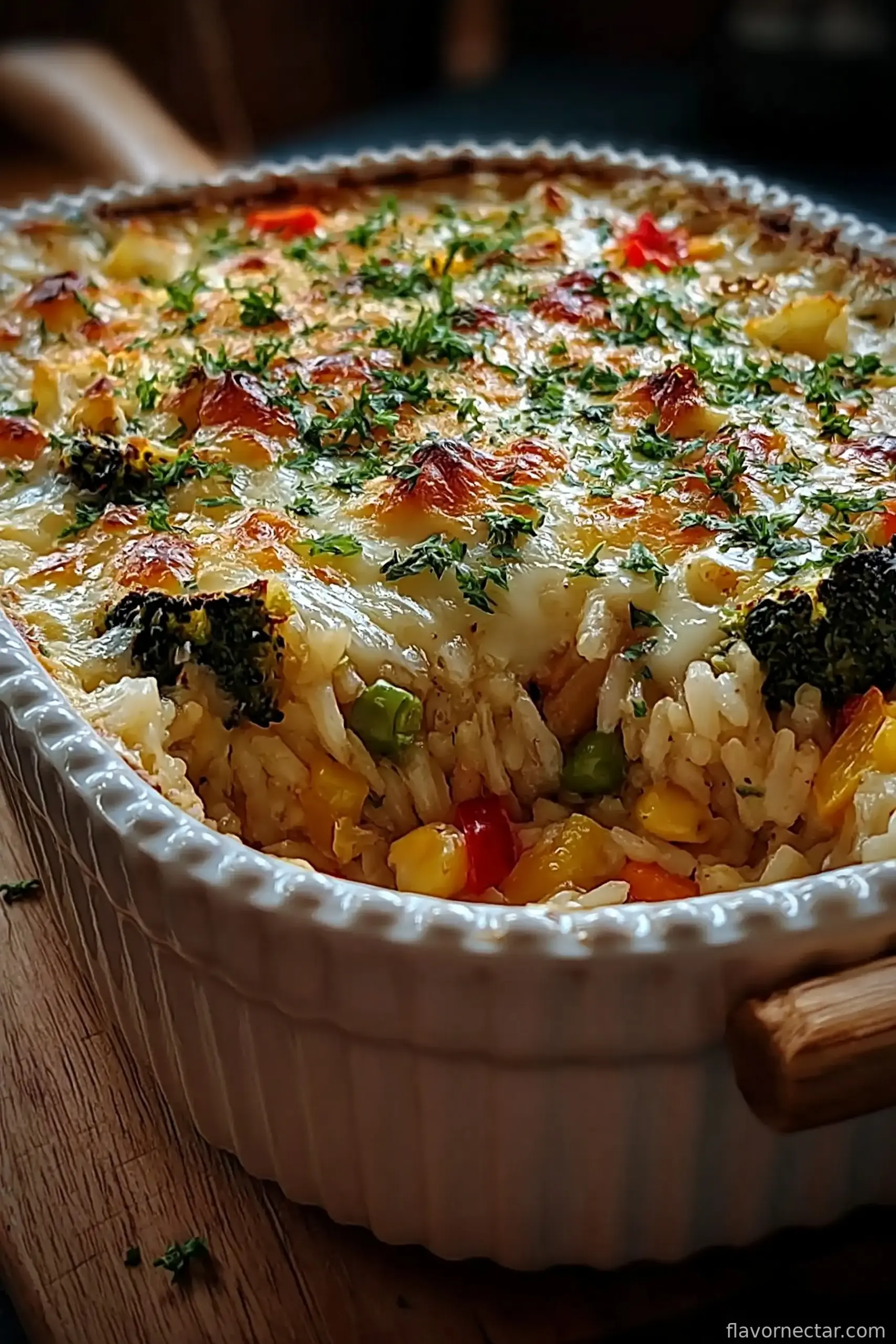 Irresistible 30-Minute Fast Veggie Rice Bake